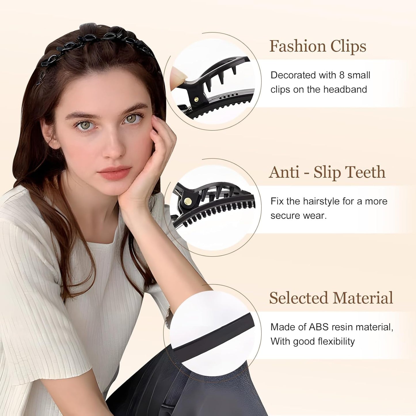 Double Bangs Hairstyle Hairpin
