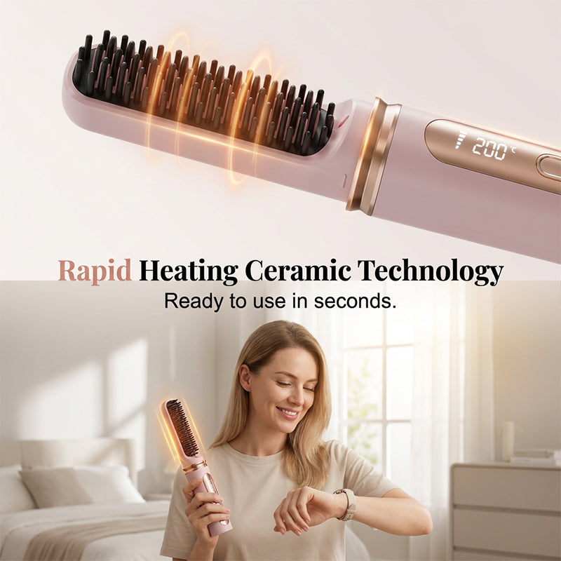 Cordless Heated Straightening Brush